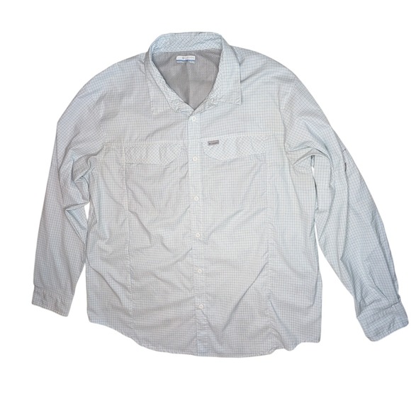 Columbia Omni-Shade XL Long Sleeve Button Down Plaid Shirt Fishing Outdoor - Picture 1 of 8